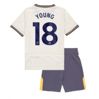 Fotballdrakt Barn Everton Ashley Young #18 Tredjedraktsett 2024-25 Kortermet (+ Korte bukser)